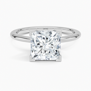 BOJ <b>Ring</b> 091 Princess Cut 925 <b>Silver</b> Halo Stone Prong Setting <b>Solitaire</b> Diamond <b>Ring</b> 2ct D Color VVS1 Moissanite GRA Certified - Product Image 1