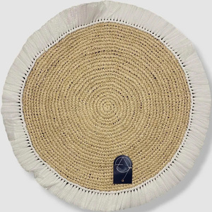 Set de table en jonc de mer écologique, fait main, tissé, pour la maison, le café, la restauration - Product Image 6