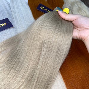 Extensiones de Cabello Humano Rubio Liso, Mechones de Cabello Naturales para Salón, para Alargamiento - Product Image 1