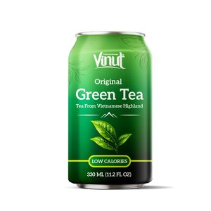 Té Verde Original VINUT en Lata de Aluminio de 330 ml, Té de las Tierras Altas Vietnamitas, 24 Meses de Duración, Distribuidor de Bebidas, Refrescante - Product Image 1