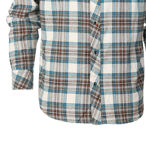 เสื้อเชิ้ตผ้าแฟลนเนลทรงบ็อกซี่ แขนยาว ระบายอากาศ แห้งเร็ว สำหรับผู้ชาย สไตล์มอเตอร์ไซค์ ติดกระดุมเขาสัตว์  ผ้าฝ้าย 100%  รับสกรีนโลโก้ตามแบบ - Product Image 5