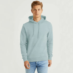 Sudadera con capucha de gran tamaño de felpa francesa de algodón 100% de alta calidad con forro polar grueso hombro caído ropa de hombre personalizada para la temporada de otoño - Product Image 2