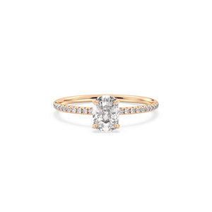 REYES Customized 14K 18K Solid Gold HPHT CVD Lab Grown Diamond Wedding Fine Jewelry Perfect Birthday Gift Ring For Women - Product Image 2