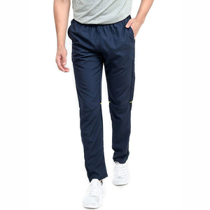 OEM Custom Logo Cargo Mens Color Block Stitching Distressed 100% Cotton Casual Trousers Stacked Joggers Sweatpants Elastic Waist - Product Image 1