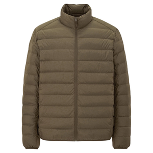 Bubble Winter Resistant <b>Packable</b> Lightweight Hooded Puffer Oem Custom Breathable Quilted Padded Canvas Front <b>Jacket</b> Men - Product Image 5