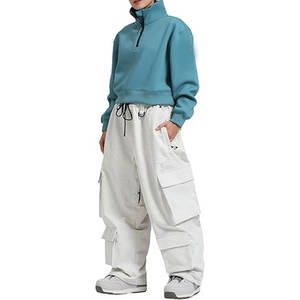 Pantalones de Snowboard Holgados para Hombre y Mujer, Pantalones de Esquí con Múltiples Bolsillos, Ajuste Holgado, Casuales, para Deportes de Invierno al Aire Libre, Impermeables - Product Image 4