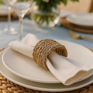 Juego de servilleteros de estilo lujoso para Decoración de mesa de vacaciones, funciones de boda o presentaciones de cena con clase - Product Image 1