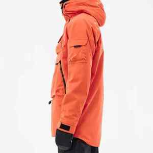 Veste de ski matelassée imperméable pour homme, personnalisée, avec capuche, 10 000 mm, isolée, pour l'hiver, la randonnée en plein air, la neige, fabricant OEM ODM - Product Image 3