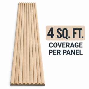 Paneles de Pared de Madera Maciza con Diseño de Rayas, Panel Decorativo Interior Moderno y Minimalista, Tablero de Madera, Paneles de Pared Flexibles de Madera Maciza - Product Image 3