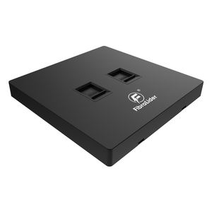 Prix de gros, double prise murale réseau 2 prises, panneau d'information 86*86, plaque frontale RJ45 pour la maison - Product Image 2