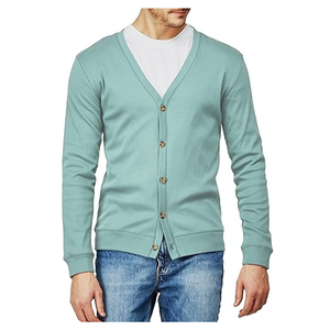 Cardigan en tricot classique boutonné pour homme - Product Image 1