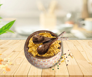 Offre Spéciale : Ensemble de Saladiers en Bois de Mangue Peint à la Brosse avec Finition Émaillée pour la Décoration Intérieure, Prix de Gros - Product Image 1