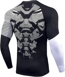 Ensemble de vêtements de compression pour hommes, tenue de sport deux pièces pour hommes, vêtements de sport ajustés comprenant une chemise de compression à manches longues - Product Image 2