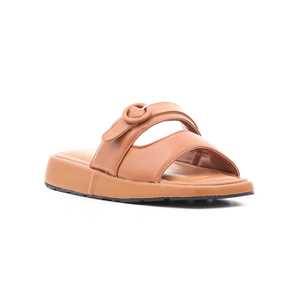 Chausson de cérémonie moutarde imprimé animal FR7874 - Product Image 3