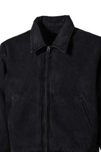 Veste matelassée vintage personnalisée en satin 100 % coton, effet vieilli, pour l'hiver, style décontracté, col rabattu, fermeture éclair, toile. - Product Image 6