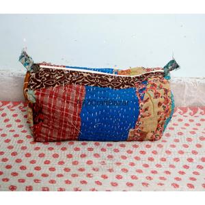 Women's Casual Vintage Tassel Zipper Daily Breathable Eco-Friendly Cotton Kantha Fabric Midi Length Shirt Dress - Product Image 6