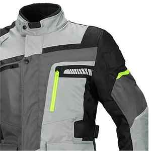 Blousons de moto en cuir robustes, longs, imperméables, noirs, pour motocross, avec logo frontal, coupe-vent et respirants 2025 - Product Image 6