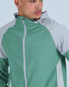 <b>Wind</b> <b>Breaker</b> Sets Windproof Men Polyester Windbreaker Short Tracksuit Zipper Jackets and Shorts Two Piece Set - Product Image 6