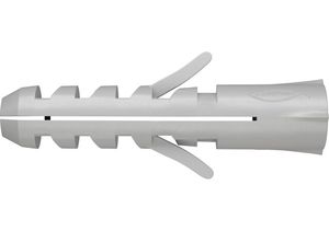 FISCHER S 6 Paquete a granel de anclajes de pared de nylon, tapones de plástico de nylon con superficie rugosa para tornillos. elementos de fijación del marco - Product Image 2