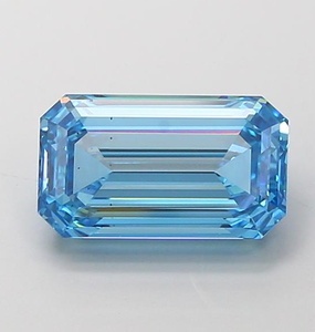 Diamante Cultivado en Laboratorio con Certificación IGI, Corte Esmeralda de 4.01 CT, Color Azul Intenso, Claridad VS2, CVD LG 739510883 ROYAL GEMS para Joyería - Product Image 1