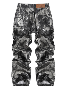 <b>Men's</b> Gray <b>Camo</b> <b>Cargo</b> <b>Pants</b> Casual Streetwear Lightweight Trousers With Pockets - Product Image 6