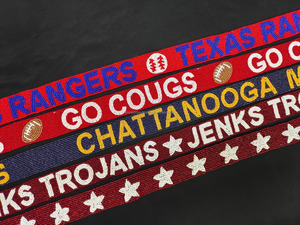 Bridal & Gameday Beaded <b>Bag</b> <b>Straps</b> Custom Design Personalized Team Logo Hand Embroidery Bachelorette Party <b>Replacement</b> Purse Str - Product Image 6