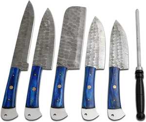 Multi Purpose <b>Kitchen</b> Chef <b>Knife</b> Set with <b>Sharp</b> Damascus Steel Blades Comfortable Non Slip Handles for Daily Use Chef <b>Knife</b> Set - Product Image 2