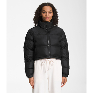 New High Quality Breathable Knitted <b>Cropped</b> <b>Puffer</b> <b>Jacket</b> Waterproof Casual Winter Women's Regular Fit - Product Image 2