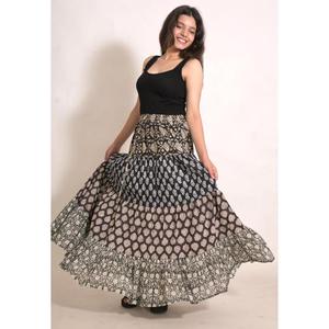 Boho Cotton Patchwork <b>Long</b> <b>Skirt</b> Handmade Indian Maxi <b>Skirt</b> Hippie <b>Summer</b> Wear Clothing for Women - Product Image 3