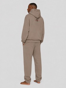Ensemble de survêtement décontracté pour homme en mélange de coton doux, veste zippée et pantalon de jogging, tenue confortable pour le sport, la gym, l'entraînement et la détente - Product Image 5
