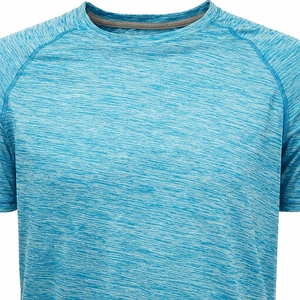 T-shirt décontracté en maille pour homme, polyester/coton, 150g, respirant, séchage rapide, coupe classique, imprimé sur le devant, personnalisable, support OEM - Product Image 6