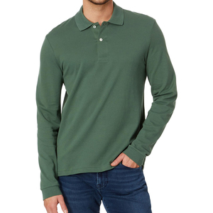 Polo à manches longues pour homme de qualité supérieure, professionnel et élégant, respirant - Product Image 1