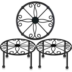 New Trending Luxury Modern Customized Color Size Shape Metal Iron Indoor Outdoor Home Garden Flower Planter <b>Pot</b> <b>Stand</b> - Product Image 5