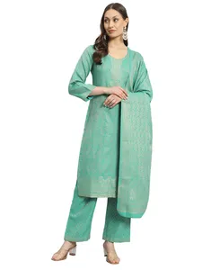 Vêtements ethniques indiens en gros Safaa DILKASH, costume d'hiver pour femmes, tissu tissé pour robe, Kurti Salwar Kameez - Product Image 5