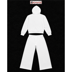Conjunto Deportivo Personalizado para Hombre, Chaqueta con Capucha y Cremallera Completa, Pantalones Anchos con Logotipo Gráfico, Ropa Deportiva Casual, Venta al Por Mayor - Product Image 6
