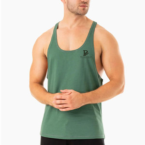 2026 New Arrival Men <b>Stringer</b> <b>Vest</b> Customized Design Solid Color Breathable Casual Quick Dry Fabric Wholesale Customized Colors - Product Image 1