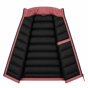 Gilet d'hiver pour homme, veste sans manches matelassée tendance avec coque en polyester respirant, rembourrage chaud et service de logo personnalisé OEM - Product Image 5
