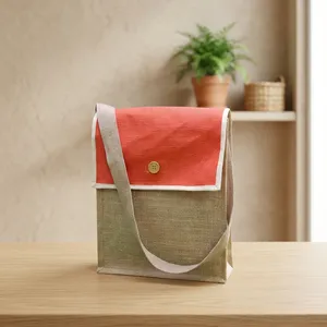 Sac bandoulière en jute naturel, durable, écologique, réutilisable, pour femmes, pour les essentiels quotidiens, les voyages en plein air - Product Image 3