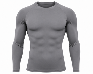 <b>Men's</b> Long Sleeve Quick Dry <b>Compression</b> T-<b>Shirt</b> Eco-Friendly Breathable Spandex/Polyester for Running Gym Workout Sportswear - Product Image 1