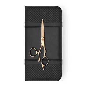 Juego de Tijeras de Peluquería Giratorias de 6 Pulgadas en Oro Rosa Premium y Tijeras de Entresacar para Barberos Profesionales y Estilistas de Salón - Product Image 4