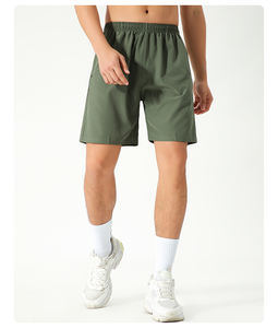 Pantalones Cortos de Entrenamiento de Color Personalizado Directo de Fábrica con Cintura Ajustable con Cordón y Dobladillos Duraderos de Doble Costura - Product Image 5