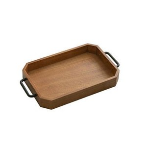 Plateau de service ovale en bois fait main, plat décoratif moderne pour table, artisanat en bois - Product Image 1