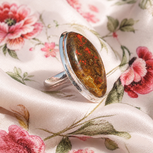 Moroccan Seam Agate <b>Ring</b> 925 Sterling Silver Rose Gold Yellow Gold Plated <b>Statement</b> Handmade Gemstone Jewelry Large Stone <b>Ring</b> - Product Image 5