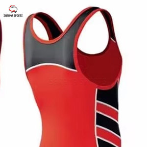 Traje de Lucha Libre Profesional para Hombre, Singlet de Poliéster y Spandex para Competencia, Singlets Juveniles de Lucha Libre con Logotipo Personalizado - Product Image 5