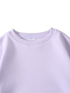 Fashionable Latest Design New Women's Winter Tan & Black Panel <b>Crewneck</b> Sweatshirt 100% Cotton Fleece Relaxed Fit Made Pakistan - Product Image 3