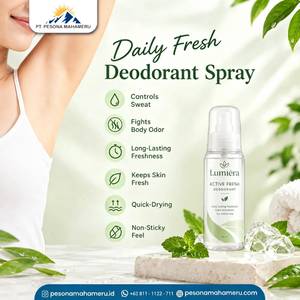 Déodorant en spray marque blanche, brume corporelle fraîche et légère, parfum pour soins quotidiens des aisselles - Product Image 2