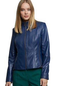 Chaqueta de Cuero Vacuno Personalizada para Mujer, Chaquetas de Fabricante al por Mayor de Primera Calidad - Product Image 4