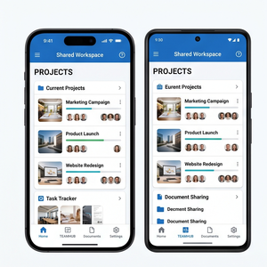 Application RoyalCraft Workspace – Collaboration d'équipe, projets, tâches, documents et centre de productivité ios/android - Product Image 1