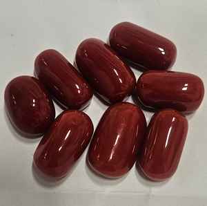 Coral Rojo Italiano Natural en Forma de Cabujón, Color Sangre, Gema de Alta Calidad, Gema Suelta para Joyería - Product Image 3