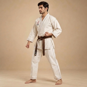 Conjunto de Uniforme de Karate Personalizado, Ropa Profesional de Artes Marciales, Tejido Transpirable, Ligero, Cómodo, Construcción Duradera - Product Image 4
